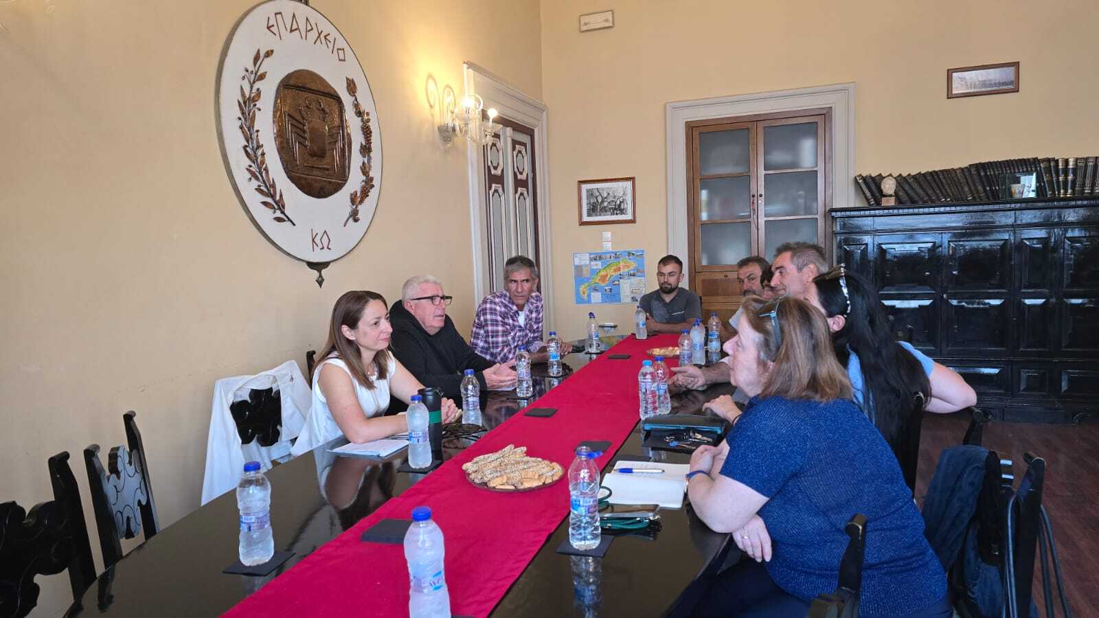 Ο Αντιπεριφερειάρχης Πρωτογενούς Τομέα Φ. Ζαννετίδης επισκέπτεται την Κω