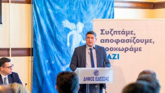 Ο Δήμαρχος Πέλλας παρευρέθηκε στη συνάντηση του κυβερνητικού επιτελείου στην Έδεσσα