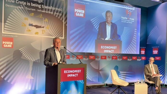 Αρναουτάκης από το φόρουμ του Economist: «Η Κρήτη στο κέντρο της Μεσογείου…»