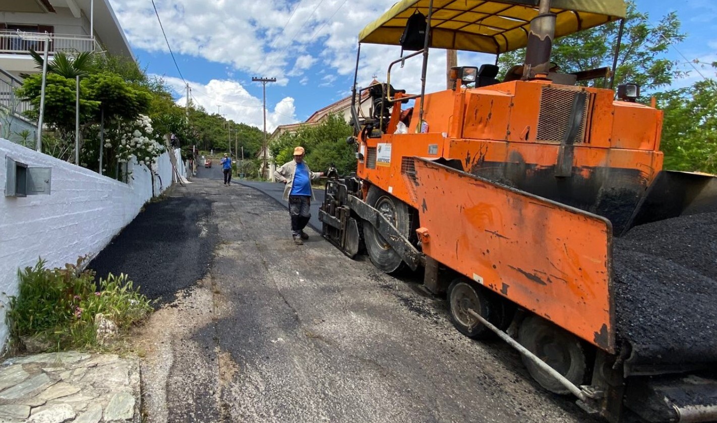 Εργασίες ασφαλτόστρωσης 327 χιλ. ευρώ σε προχωρημένο στάδιο στον Δήμο Δίου-Ολύμπου