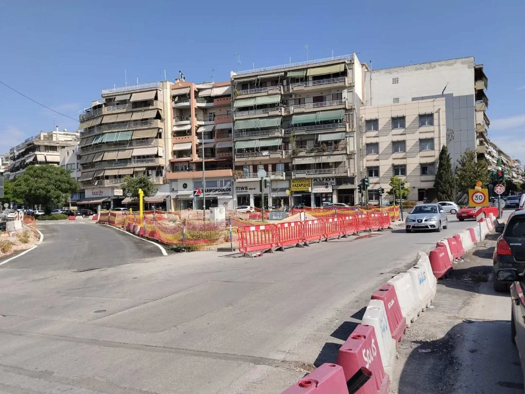 Έργα υποδομής στον κόμβο Φαρσάλων - Ηρώων Πολυτεχνείου