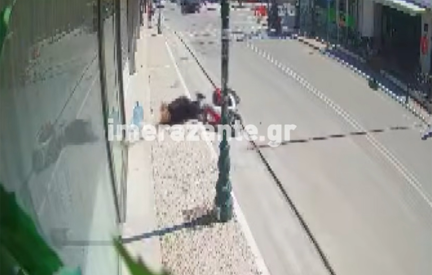 Συγκλονιστικό βίντεο από το ατύχημα γυναίκας στη Ζάκυνθο – Κατέληξε με το μηχανάκι σε τρύπα για οπτική ίνα