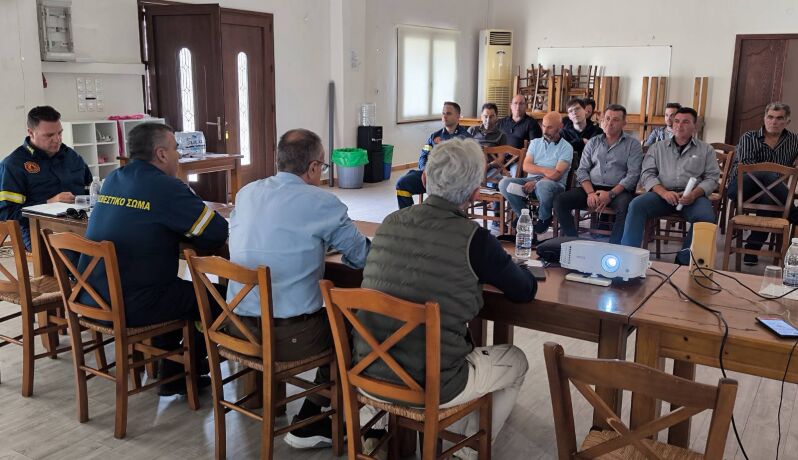 Συνεδρίαση του ΣΤΟ Πολιτικής Προστασίας στον Δήμο Πλατανιά