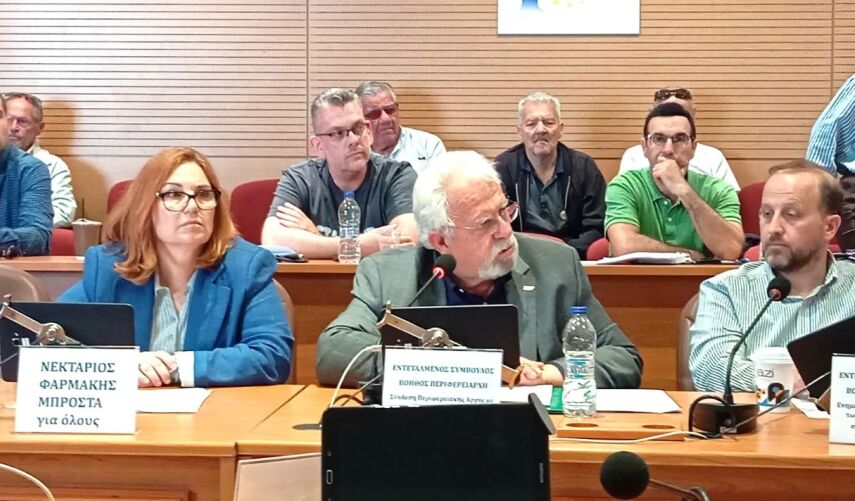 Ο Δήμαρχος Ήλιδας στο Π.Σ. Δυτικής Ελλάδας για τα ηλιακά πάνελ στη λίμνη Πηνειού