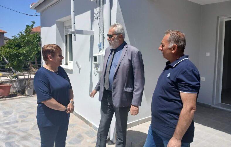 Ολοκληρωτική ανακατασκευή πυρόπληκτης κατοικίας από τον Δήμο Αλμυρού