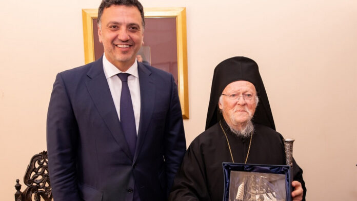 Συνάντηση Κικίλια με Βαρθολομαίο για τον Παγκόσμιο Ελληνισμό και την Ορθοδοξία στην καρδιά της Αθήνας