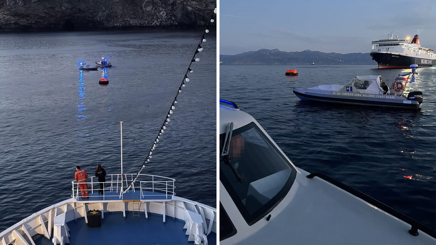 Φωτογραφίες από το σημείο βύθισης του πλοίου «Corsage C» βόρεια της Άνδρου – Μεταφορά 8.000 τόνων σόδας