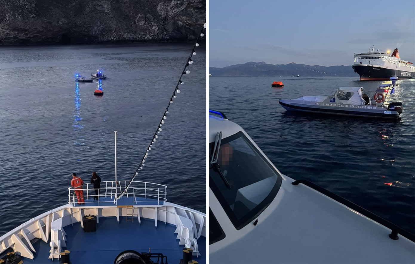 Φωτογραφίες από το σημείο βύθισης του πλοίου «Corsage C» βόρεια της Άνδρου – Μεταφορά 8.000 τόνων σόδας