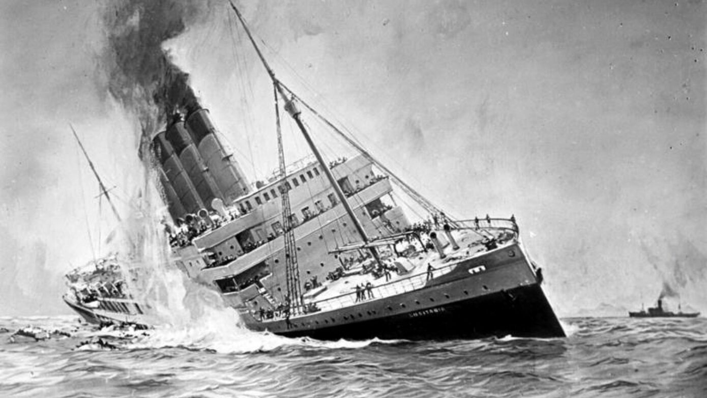 Σαν σήμερα 7 Μαΐου: Το ναυάγιο του «Lusitania» με 1.198 θύματα