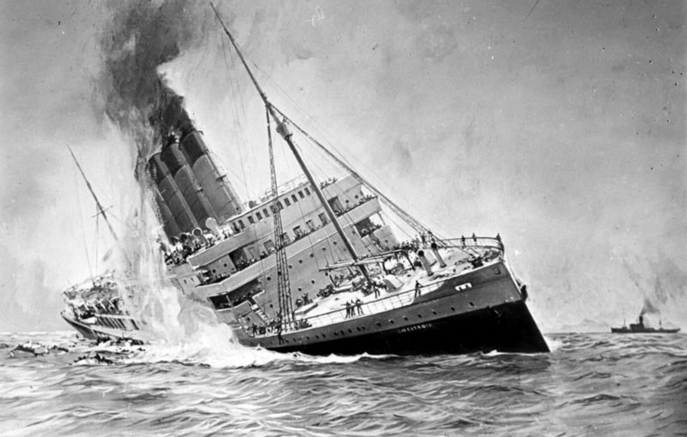 Σαν σήμερα 7 Μαΐου: Το ναυάγιο του «Lusitania» με 1.198 θύματα