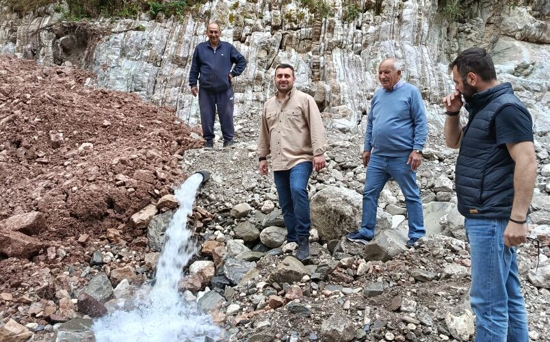 Επιθεώρηση Δημάρχου Μετεώρων στις εργασίες αποκατάστασης του δικτύου ύδρευσης