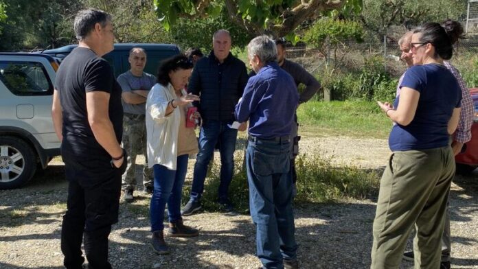Επιτόπια έρευνα του ΕΛΓΑ σε πληγείσες ζώνες του Δήμου Πύργου