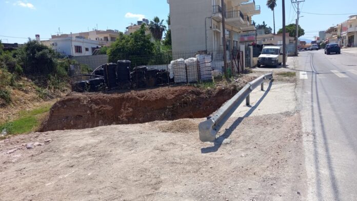 Ε.Ο. Μεγάρων – Αλεποχωρίου: Αποκαταστάθηκε επικίνδυνο σημείο