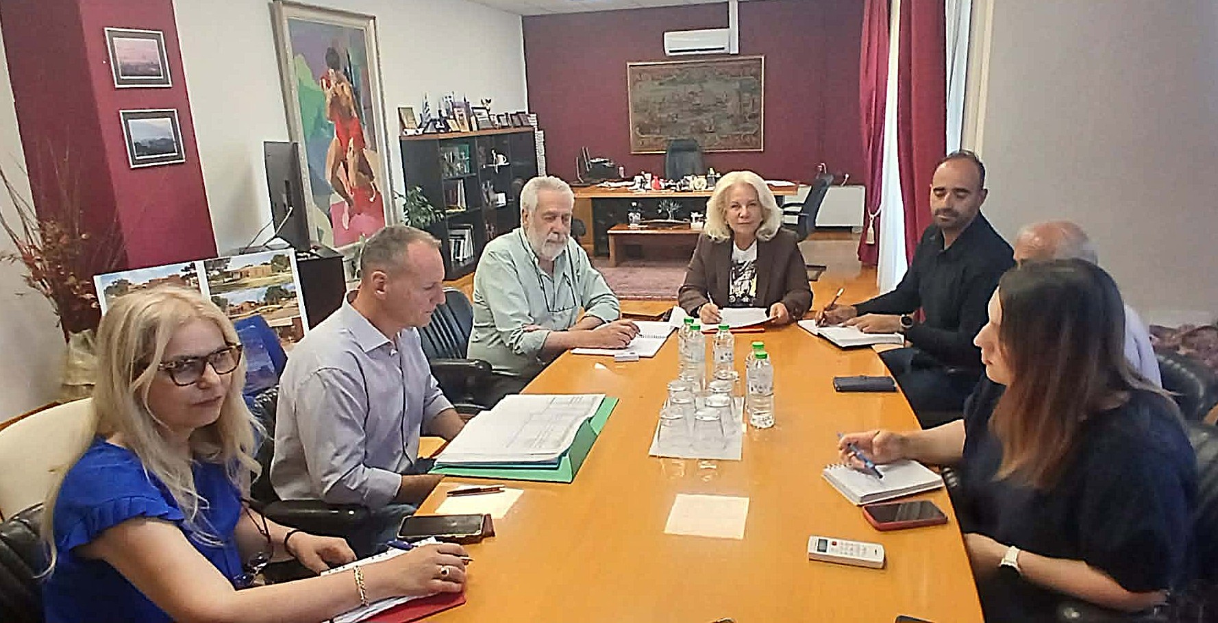 Η Αντιπεριφερειάρχης Μαγνησίας και Σποράδων στον Δήμαρχο Αλμυρού