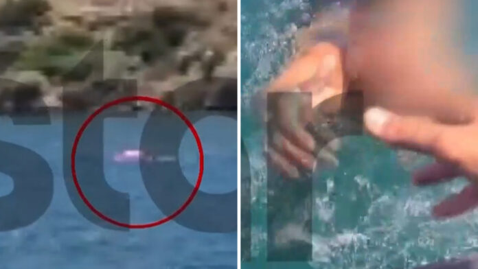 Διάσωση παιδιού και της μητέρας του στα Μέγαρα που παρασύρθηκαν στη θάλασσα, καρέ – καρέ