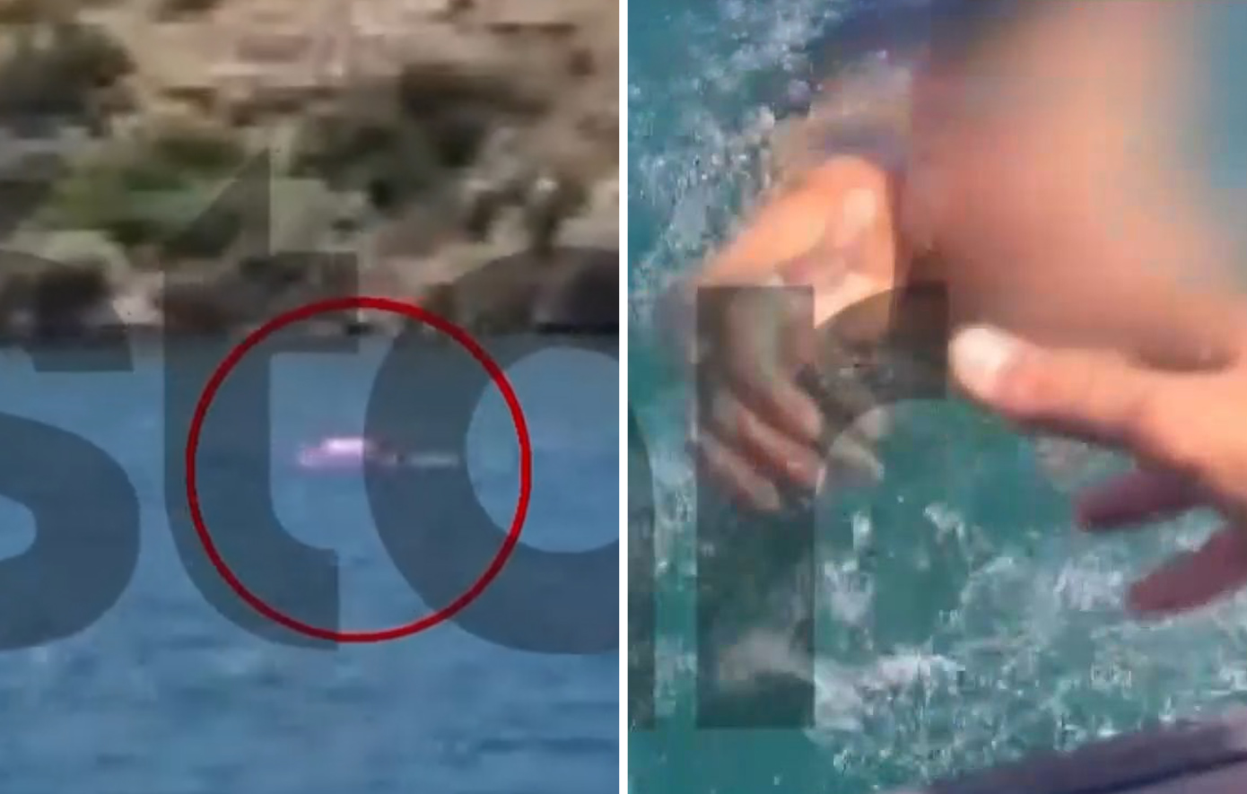 Διάσωση παιδιού και της μητέρας του στα Μέγαρα που παρασύρθηκαν στη θάλασσα, καρέ – καρέ