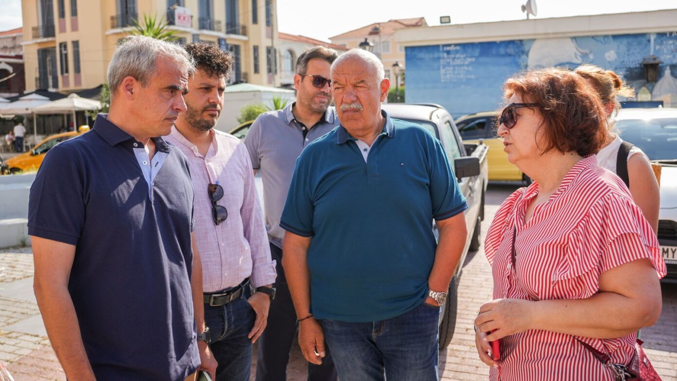 Επιθεώρηση Δημάρχου Μυτιλήνης στο έργο ανακαίνισης του Παλαιού Λιμεναρχείου