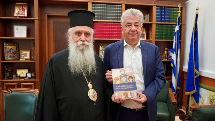 Επίσκεψη του Σεβασμιωτάτου Αρχιεπισκόπου Σινά στον Περιφερειάρχη Κρήτης