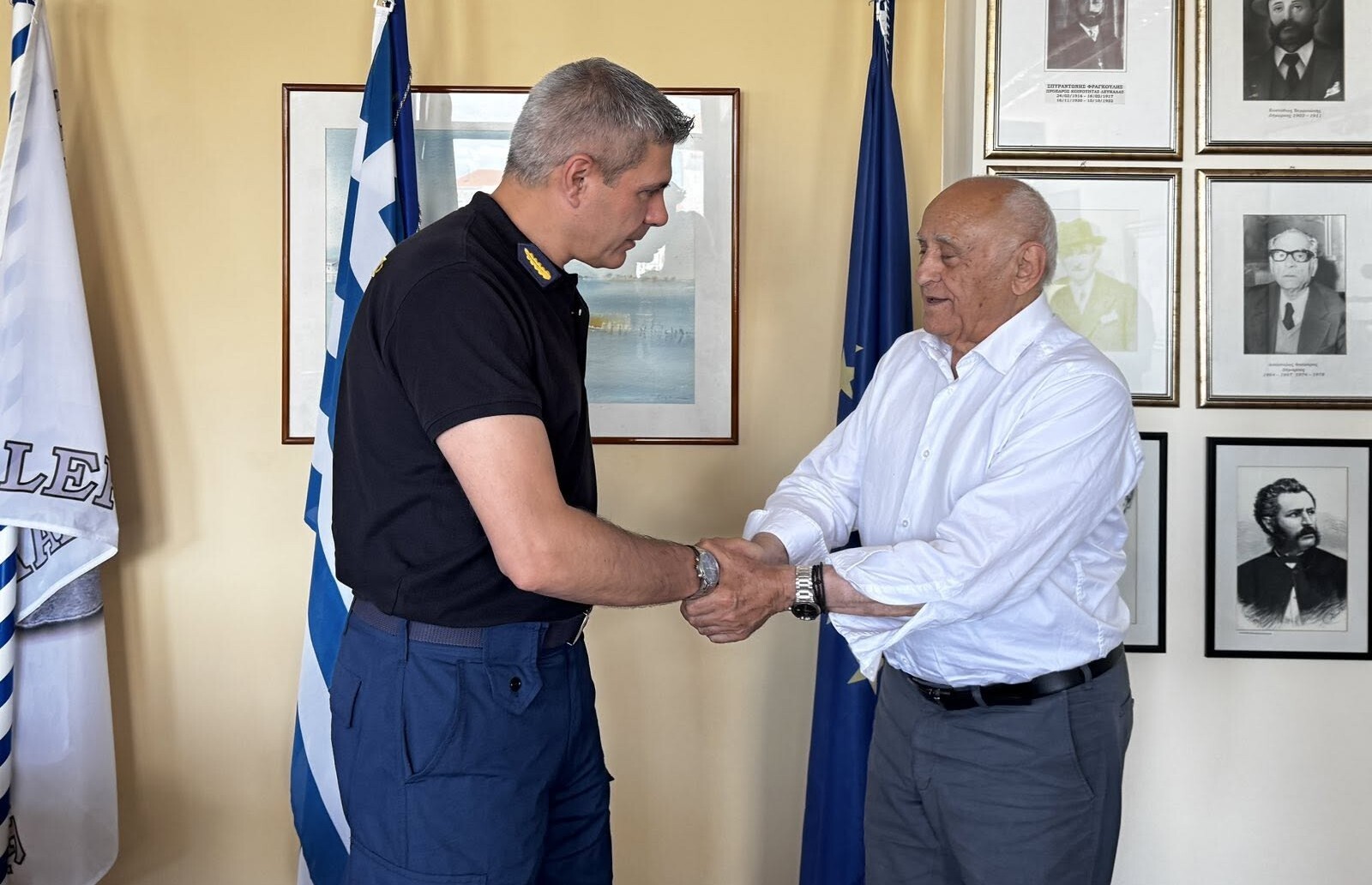 Συνάντηση Δημάρχου Λευκάδας με τον Περιφερειακό Διοικητή Π.Υ. Ιονίων Νήσων
