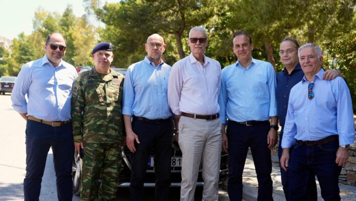 Συμμετοχή του ΣΠΑΥ στις αυτοψίες του Υπ. Κλιματικής Κρίσης και Πολιτικής Προστασίας στον Υμηττό