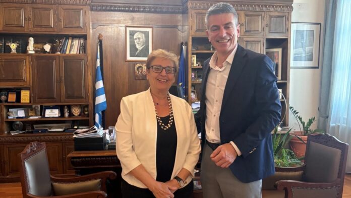 Επίσκεψη Προέδρου του Ελληνικού Κτηματολογίου στην Αντιπεριφερειάρχη Ρεθύμνου
