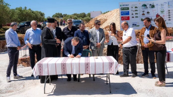 Δ.Μινώα-Πεδιάδας: Θεμελιώθηκε η νέα μονάδα τηλεθέρμανσης