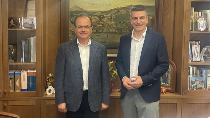 Συνάντηση Δημάρχου Ρεθύμνης με τον Πρόεδρο του Ελληνικού Κτηματολογίου