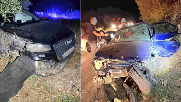 Ηράκλειο: Σφοδρή σύγκρουση δύο αυτοκινήτων στη Μεσαρά με τέσσερις τραυματίες – Δείτε φωτογραφίες