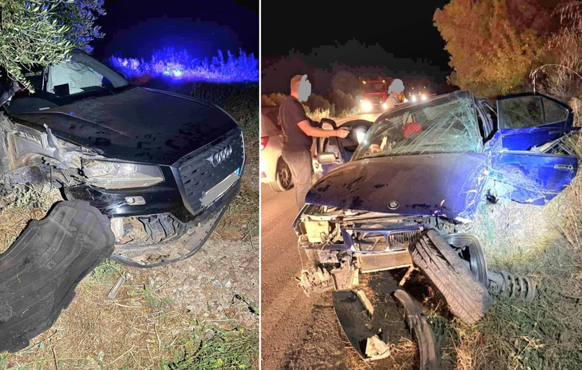 Ηράκλειο: Σφοδρή σύγκρουση δύο αυτοκινήτων στη Μεσαρά με τέσσερις τραυματίες – Δείτε φωτογραφίες