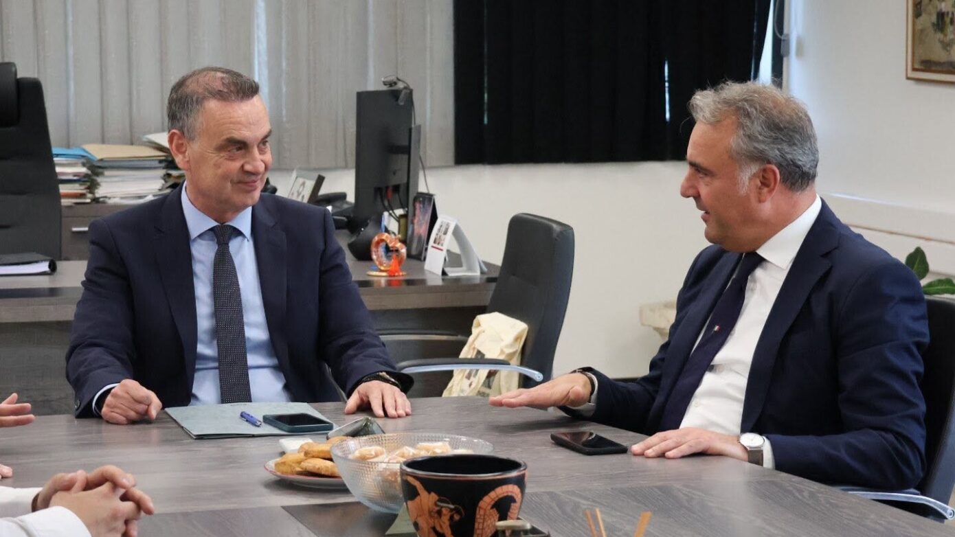 Τον Δήμαρχο Λεβαδέων επισκέφθηκε ο πρώην Δήμαρχος της πόλης Mussomeli