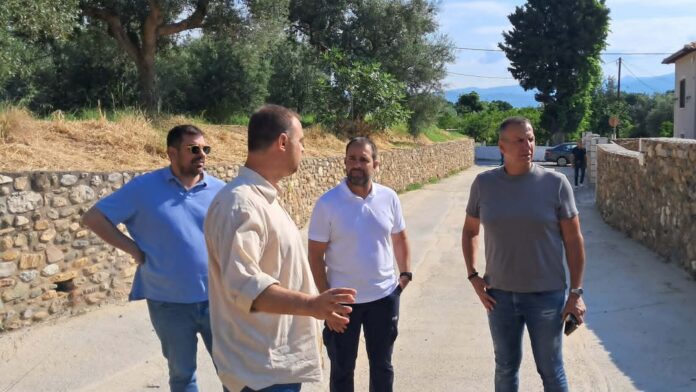Αυτοψία Δημάρχου Σπάρτης σε έργα οδοποιίας της Δ.Κ. Σπαρτιατών και Δ.Ε. Μυστρά