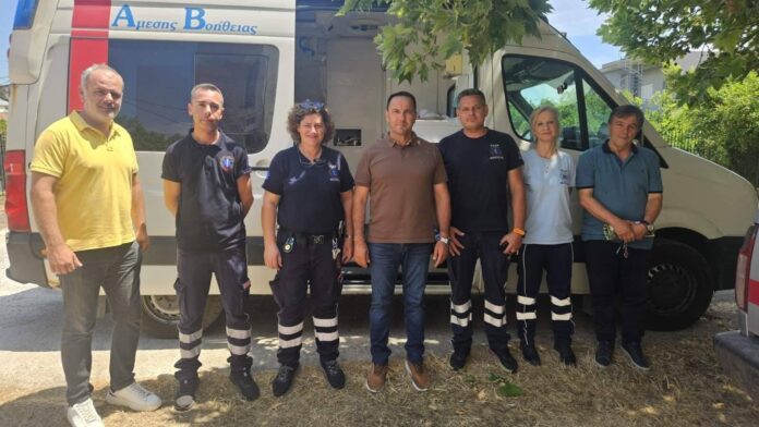 Επίσκεψη Δημάρχου Ζαχάρως στο Κλιμάκιο ΕΚΑΒ