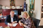 Επίσκεψη της Γενικής Πρόξενου της Ρουμανίας στη Θεσ/νίκη στον Δήμαρχο Θάσου