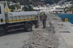 Σε πλήρη εξέλιξη οι εργασίες αποκατάστασης στο λιμάνι της Πάτμου