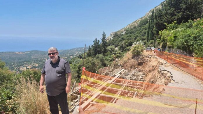 Δήμαρχος Αργοστολίου σε αυτοψία έργων ασφάλειας και ανθεκτικότητας