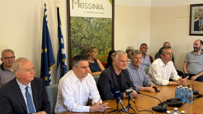 Ο Περιφερειάρχης Πελοποννήσου υποδέχθηκε τον Υπουργό Υποδομών στην Π.Ε. Μεσσηνίας