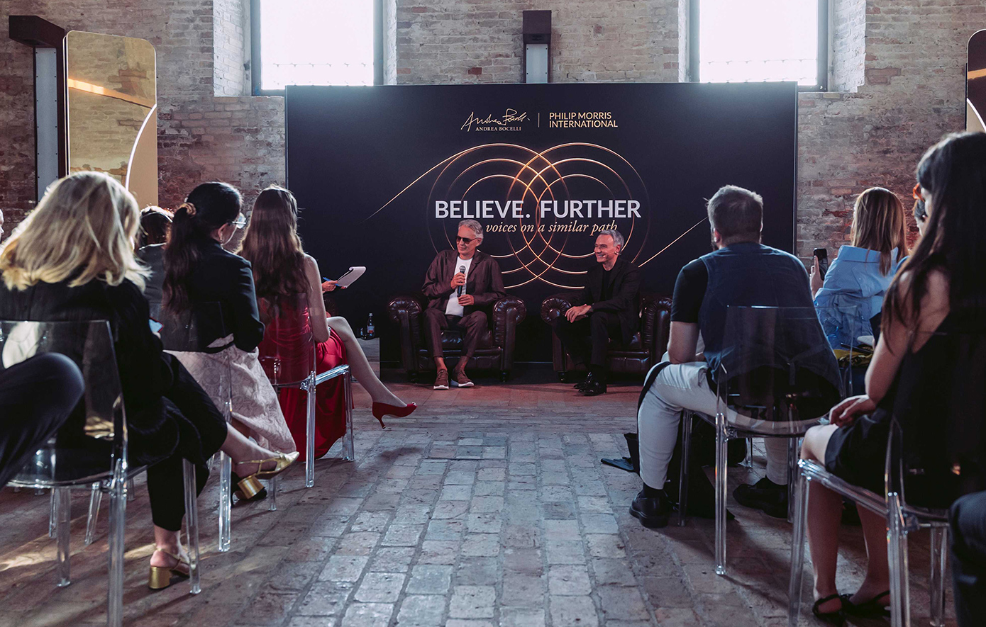 Philip Morris International και Andrea Bocelli παρουσίασαν την πλατφόρμα Believe. Further