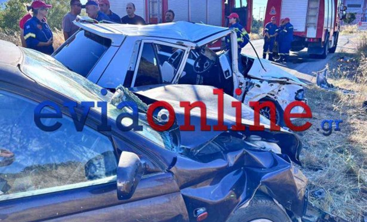 Τροχαίο με 4 τραυματίες στη Δροσιά Χαλκίδας – βίντεο και φωτογραφίες