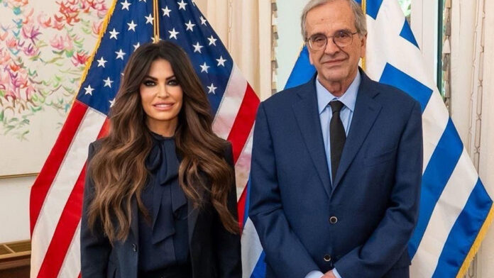 Κίμπερλι Γκίλφοϊλ, πρέσβης των ΗΠΑ, συναντήθηκε με τον Αντώνη Σαμαρά