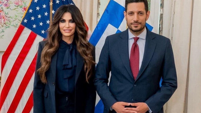 Κωνσταντίνος Κυρανάκης, γραμματέας της Νέας Δημοκρατίας, συναντήθηκε με την πρέσβη Κίμπερλι Γκίλφοϊλ
