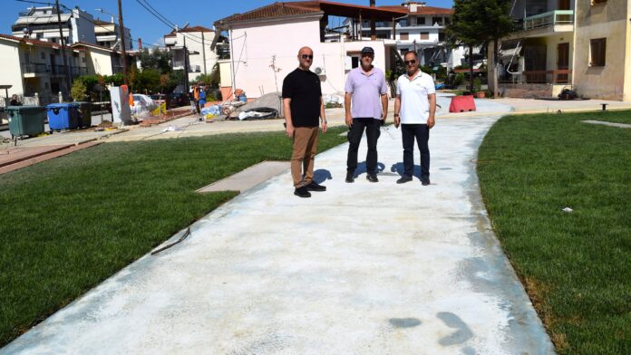 Στο τελικό στάδιο η κατασκευή της πλατείας στον Αγ. Φανούριο στην Καρδίτσα