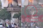 Βίντεο-ντοκουμέντο: Η 75χρονη γυναίκα πέφτει από το μπαλκόνι για να σωθεί από τις φλόγες στο διαμέρισμά της