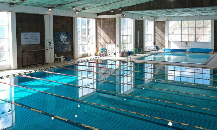 Εργασίες αναβάθμισης σε πλήρη εξέλιξη στο Δημοτικό Κολυμβητήριο Καρπενησίου