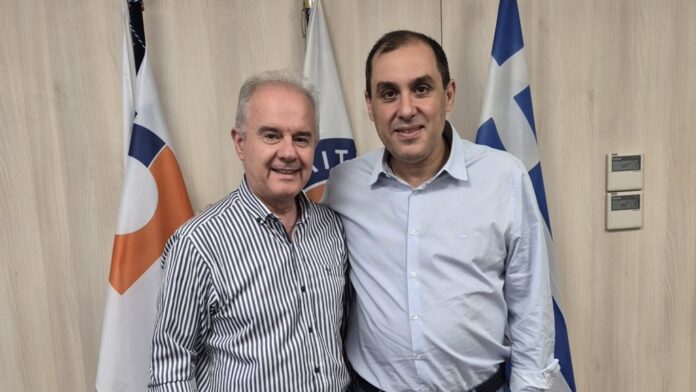 Συνάντηση Δημάρχου Τεμπών με τον Υφ. Πολιτικής Προστασίας