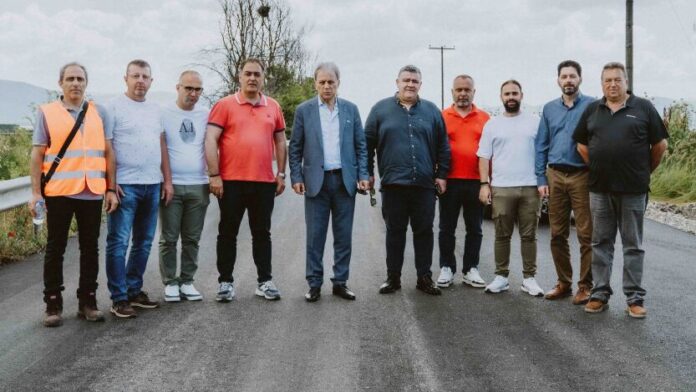 Αυτοψία σε έργο οδικής ασφάλειας από τον Δήμαρχο Κοζάνης και τον Περιφερειάρχη Δυτ. Μακεδονίας