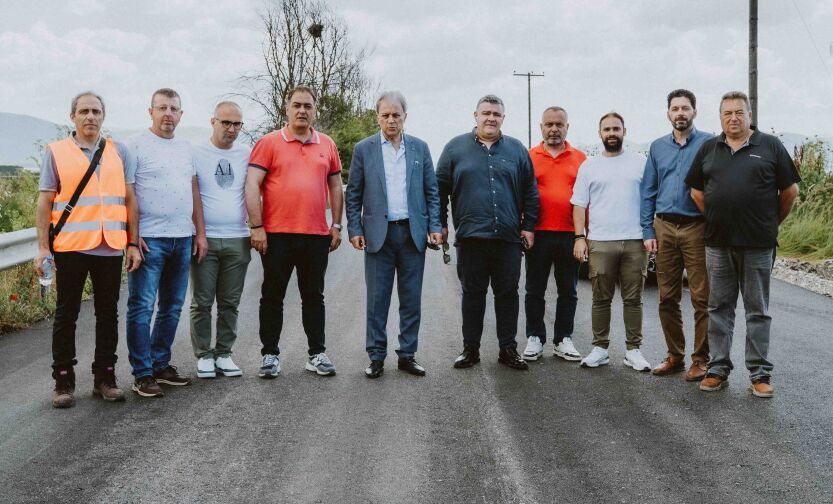 Αυτοψία σε έργο οδικής ασφάλειας από τον Δήμαρχο Κοζάνης και τον Περιφερειάρχη Δυτ. Μακεδονίας