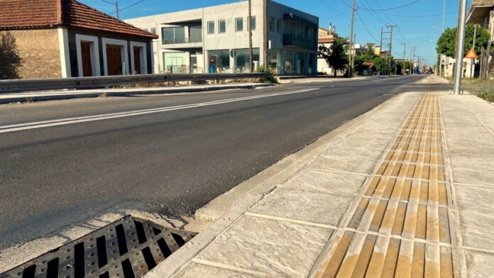 Ολοκληρώθηκε η κατασκευή πεζοδρομίων στην ανατολική πλευρά της Ναυπάκτου