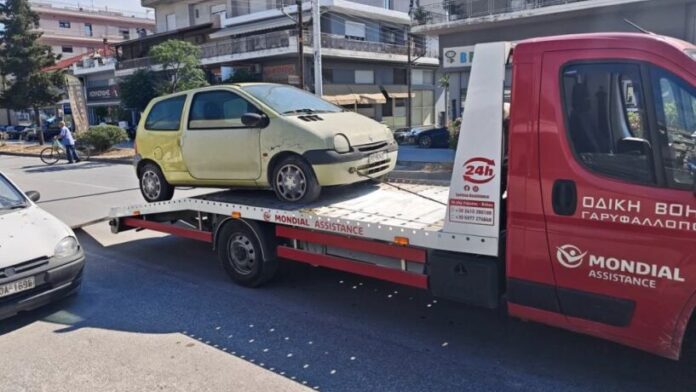 Νέα επιχείρηση απομάκρυνσης εγκαταλελειμμένων οχημάτων στη Λάρισα