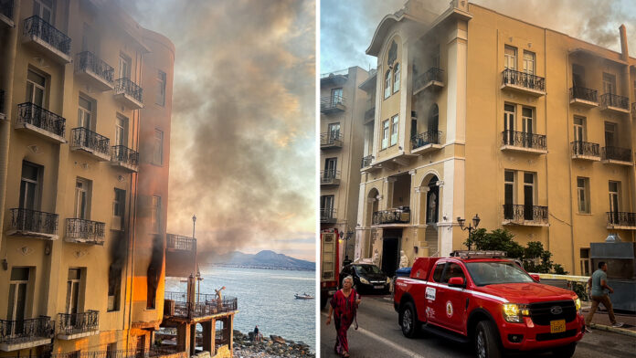 Φωτιά σε εγκαταλελειμμένο ξενοδοχείο στο Λουτράκι υπό έλεγχο