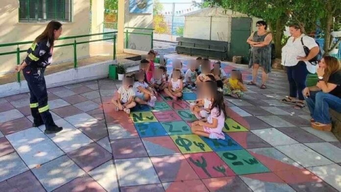 Ασκήσεις ετοιμότητας Πολιτικής Προστασίας σε νηπιαγωγεία του Ωραιοκάστρου